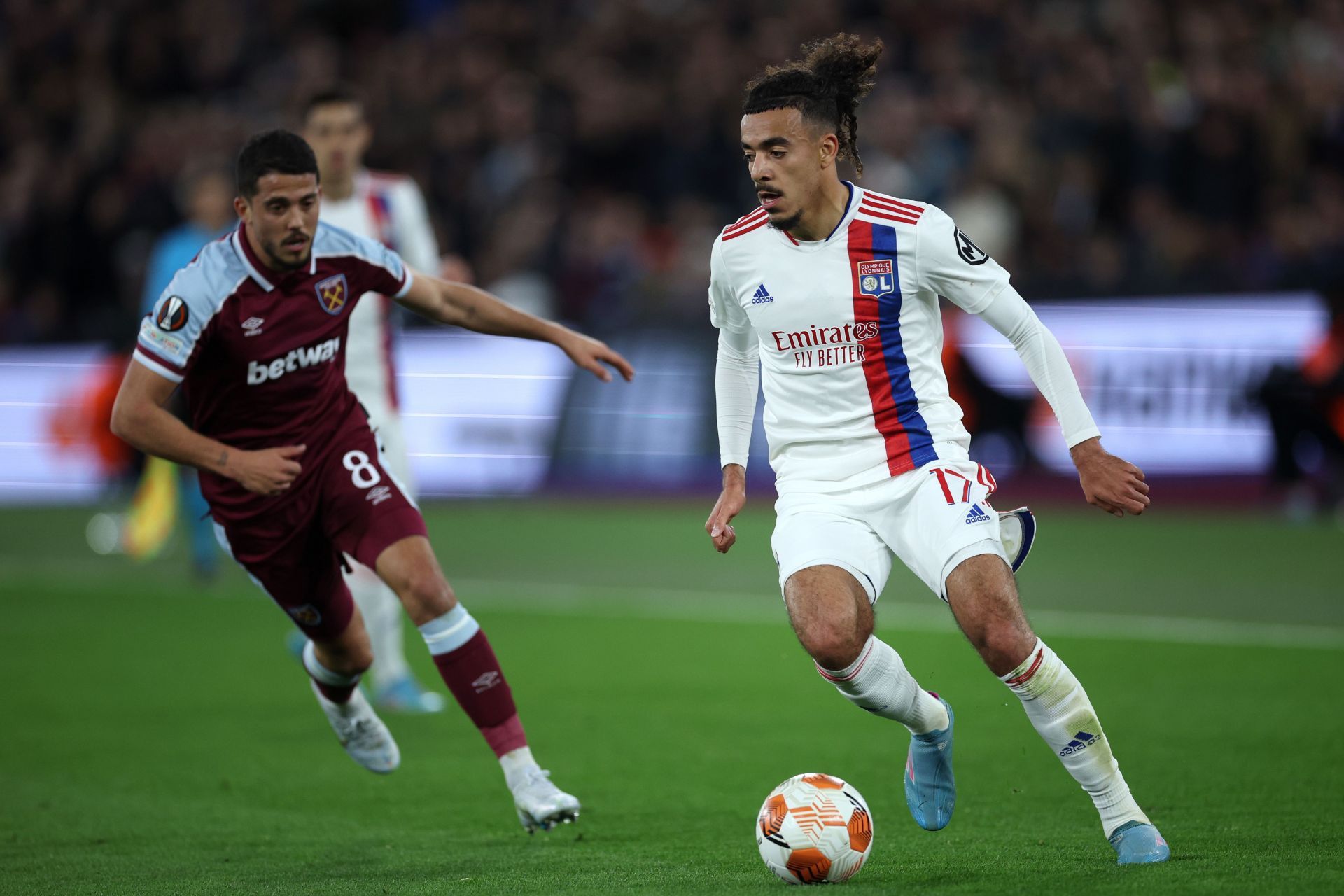 Malo Gusto (right) is wanted at Stamford Bridge.