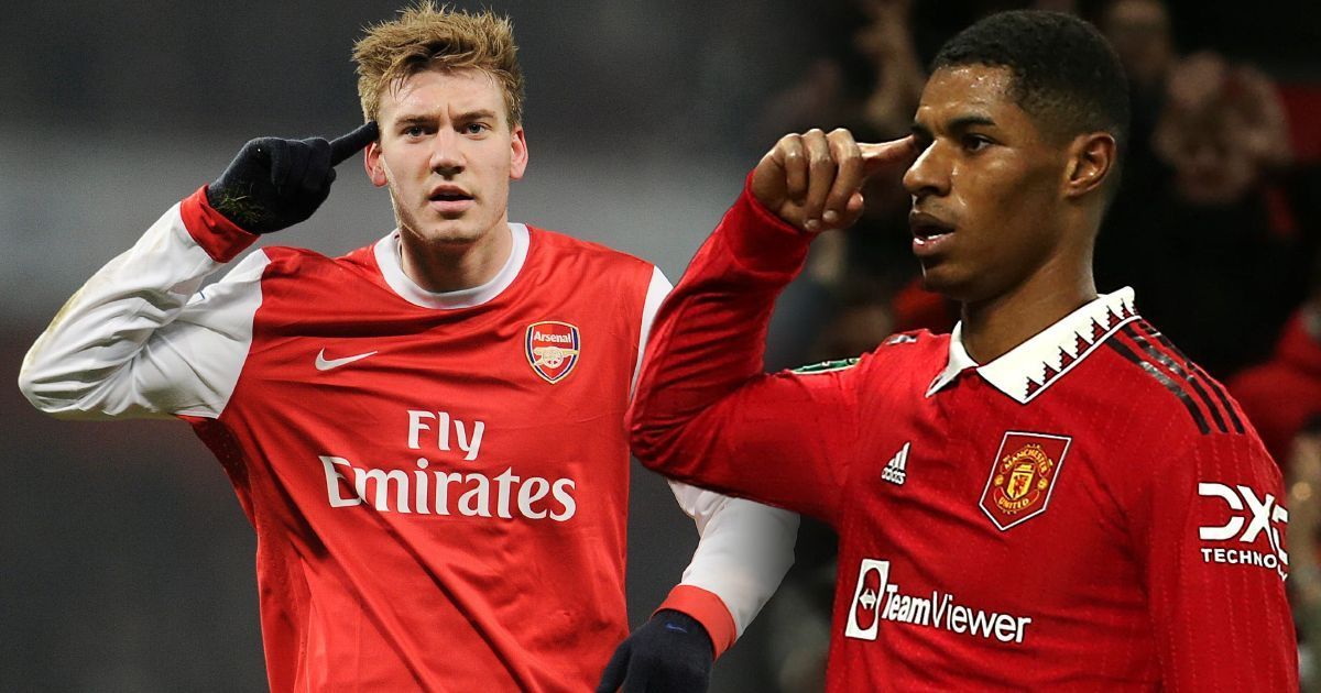 Bendtner points out that he was first to use Rashford