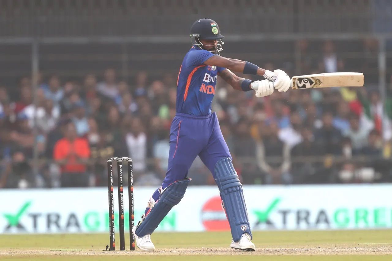 Hardik Pandya scored a blazing half-century in the third ODI against New Zealand. [P/C: BCCI]