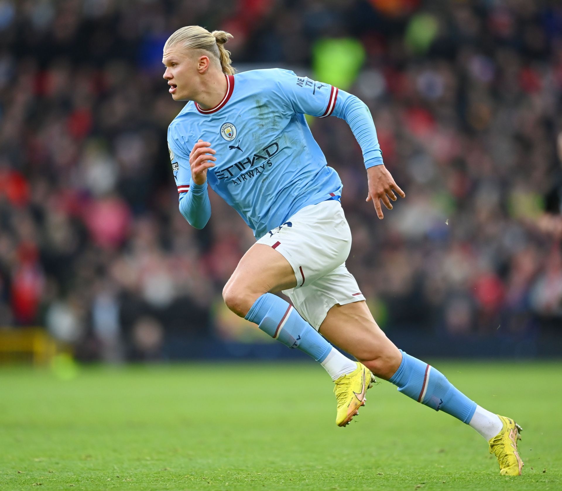 Erling Haaland - Manchester United v Manchester City - Premier League 2022-23 campaign