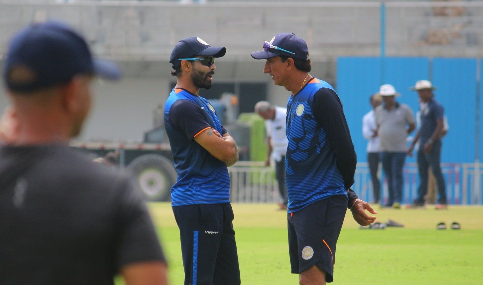 Stand-in captain Ravindra Jadeja with Saurashtra