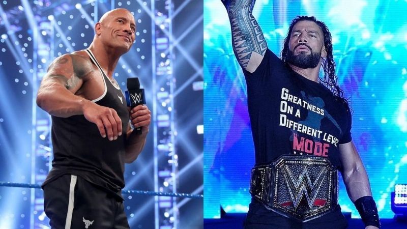 roman reigns vs the rock wrestlemania