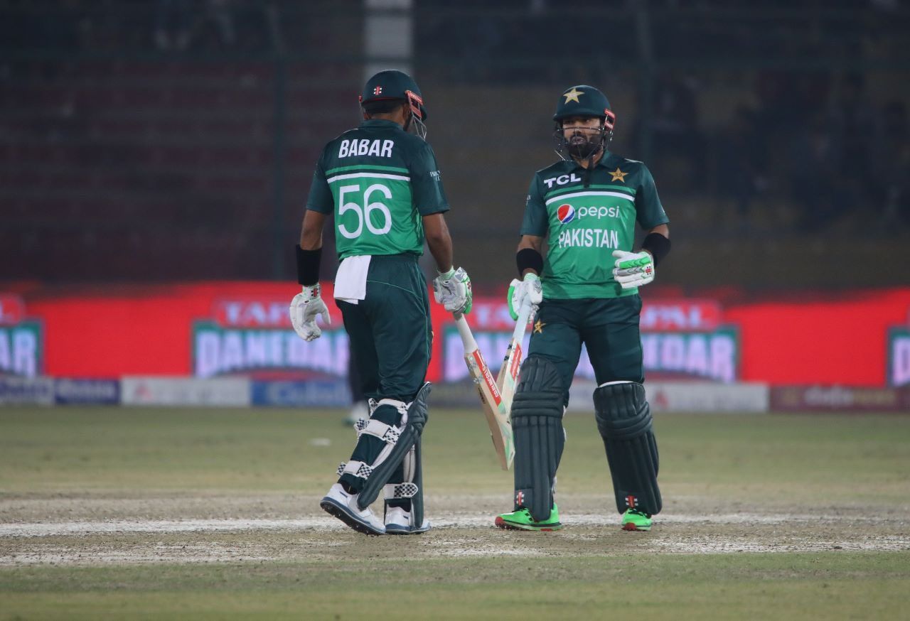 Babar Azam and Mohammad Rizwan. (Credits: Twitter)