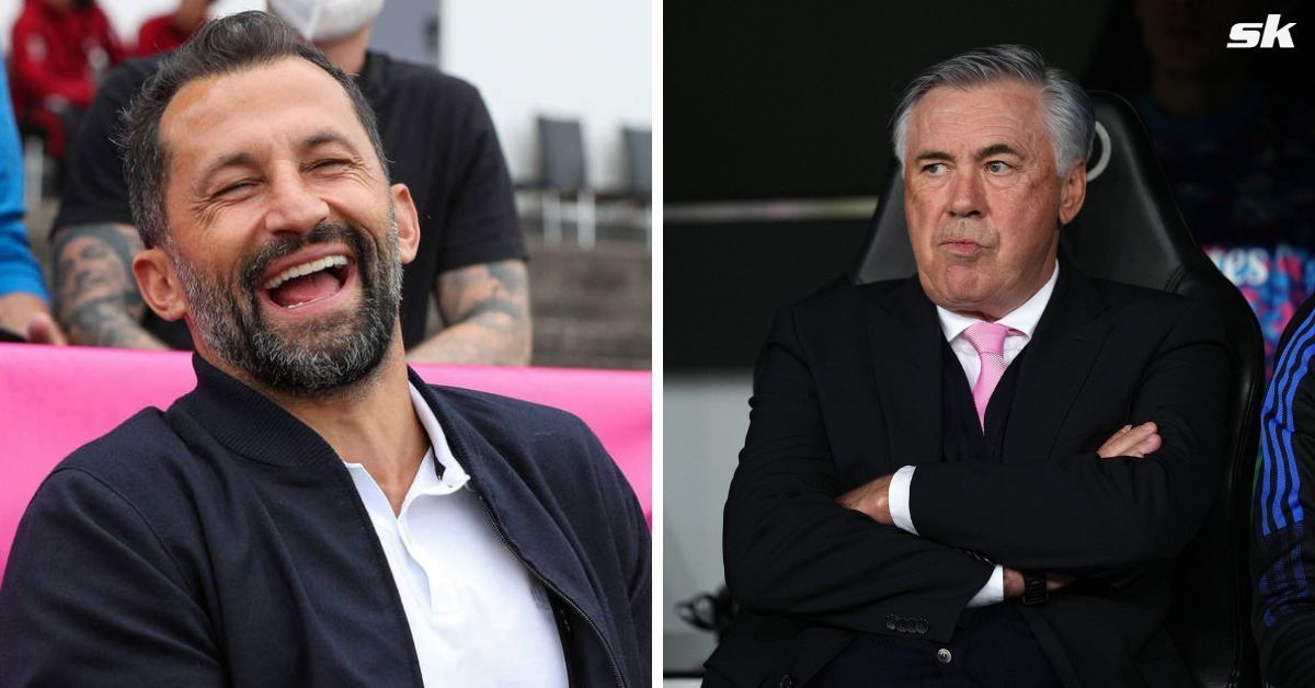 [L-to-R] Hasan Salihamidzic and Carlo Ancelotti.