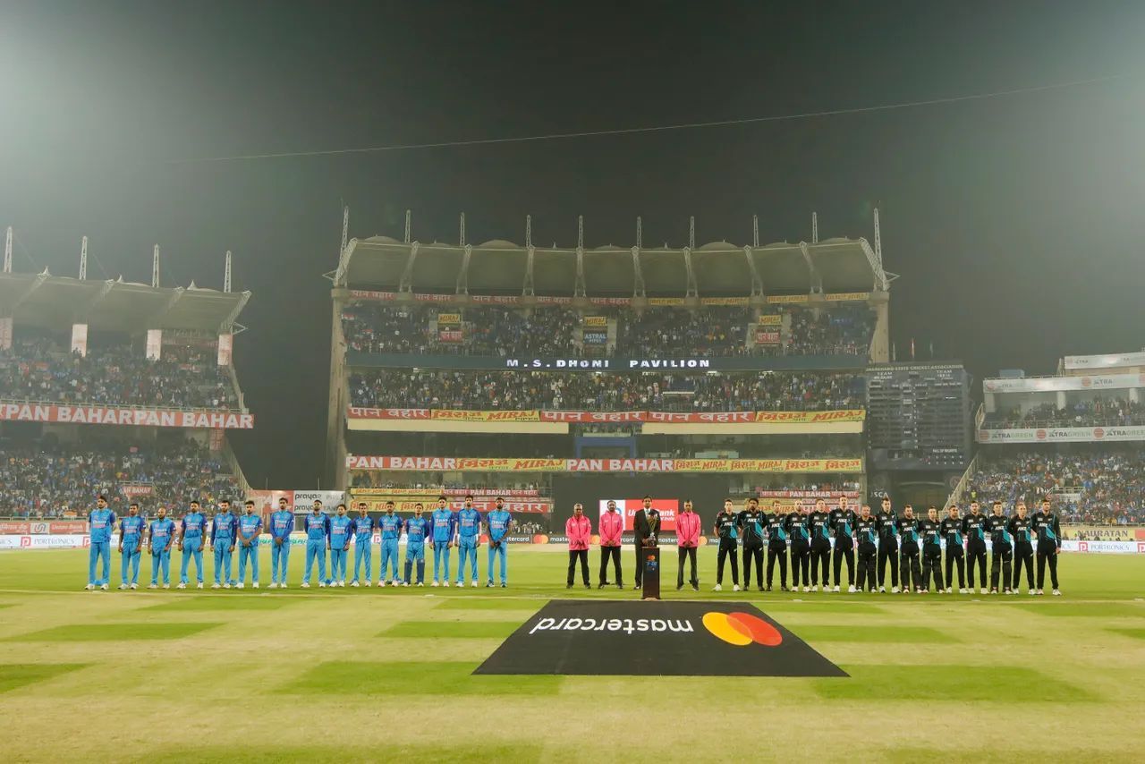 MS Dhoni pavilion at the JSCA International Stadium Complex (Image: BCCI)