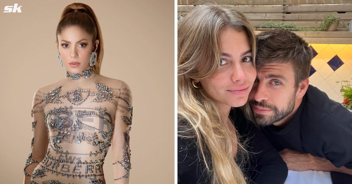 Pique posts a snap of himself with new girlfriend on Instagram. 