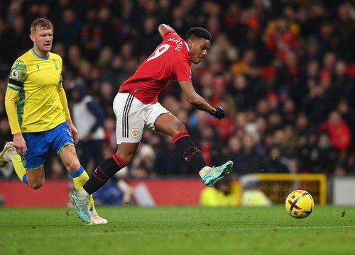 Martial against Nottingham Forest - Premier League