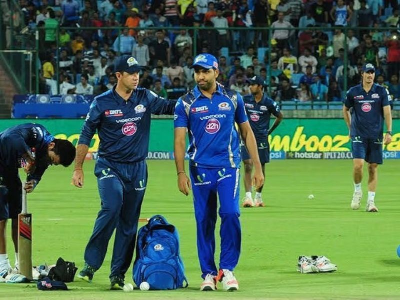 Ricky Ponting (left) and Rohit Sharma. Pic: BCCI