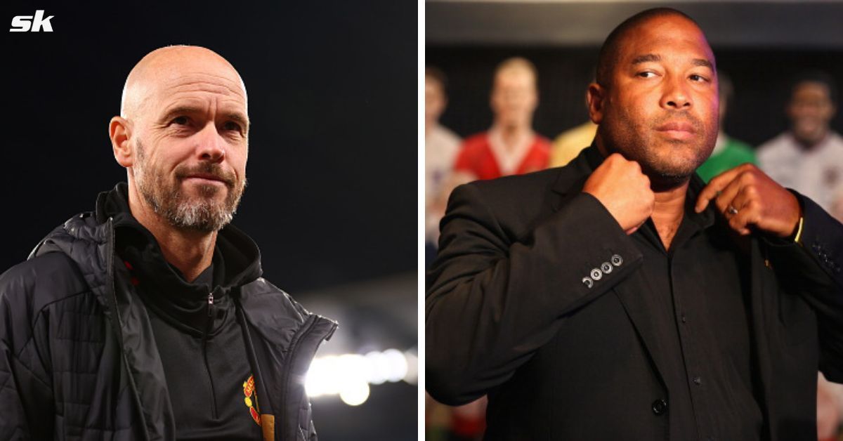 [L-to-R] Erik ten Hag and John Barnes.