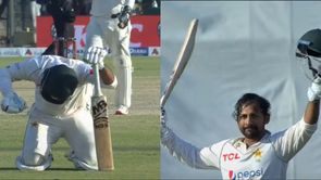 [Watch] Sarfaraz Ahmed celebrates emotionally after scoring 1st 100 on home soil in comeback Test series