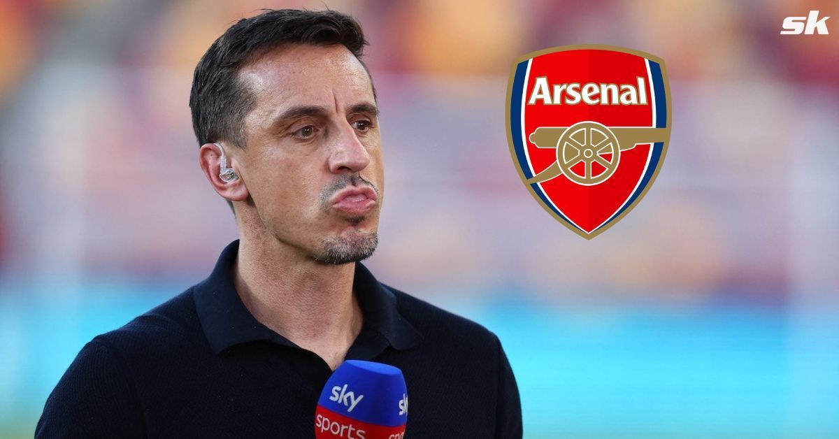Neville reacts to comment from a Gunners fan online