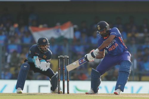 Rohit Sharma looked in great touch earlier today in Guwahati (Image: BCCI)