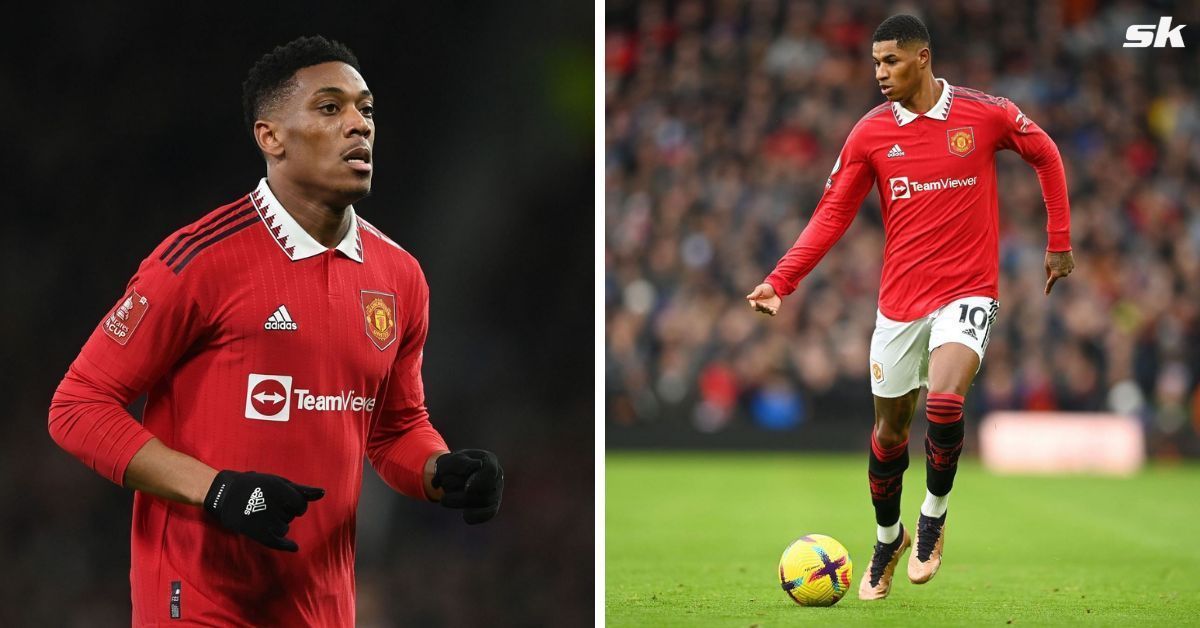 [L-to-R] Anthony Martial and Marcus Rashford.