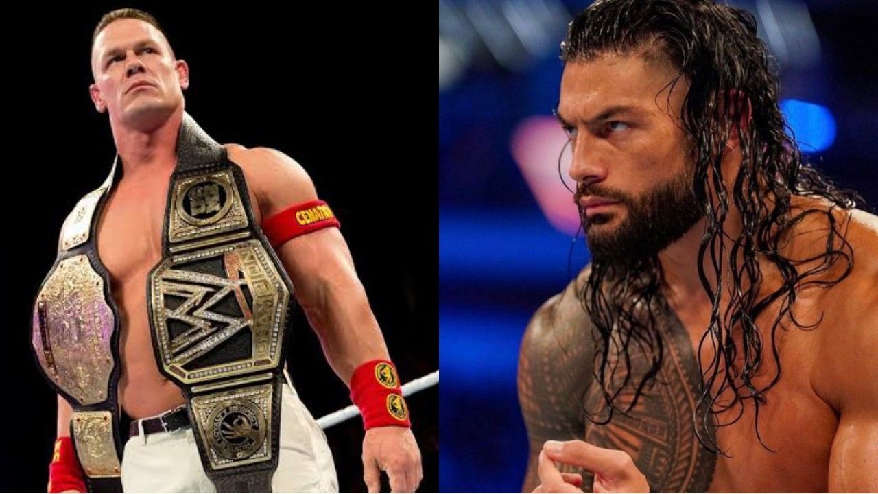 WWE सुपरस्टार्स जॉन सीना और रोमन रेंस 