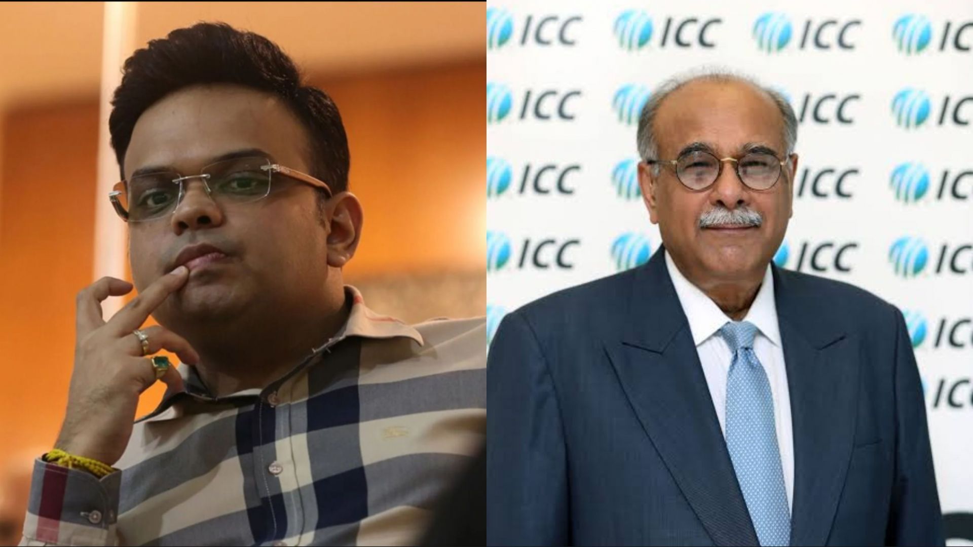 ACC President Jay Shah and PCB Chairman Najam Sethi