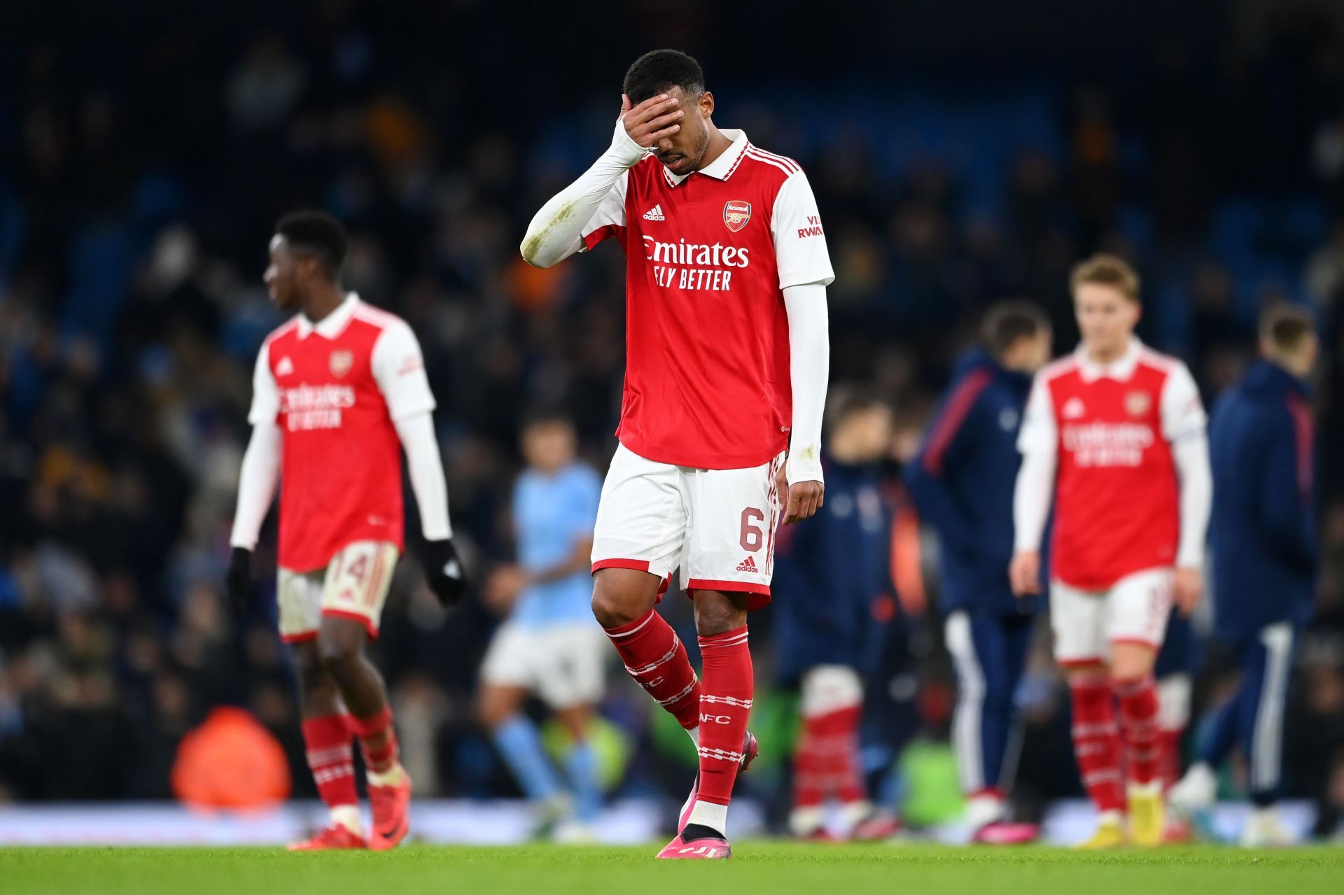 Arsenal exited the FA Cup after defeat to Manchester City.