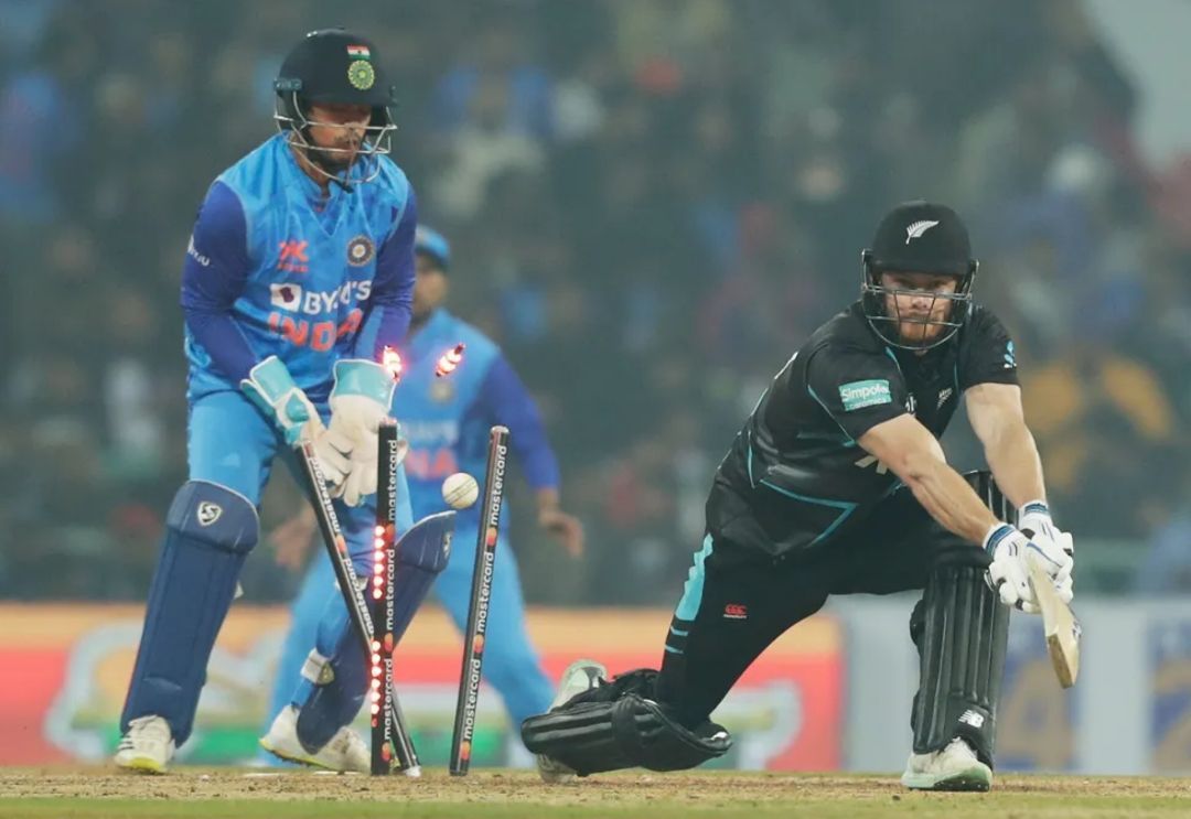 New Zealand recorded their lowest ever T20I total against India [Pic Credit: BCCI]