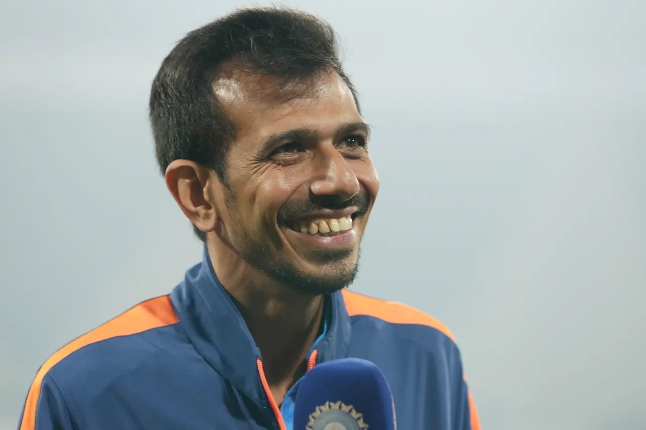 Yuzvendra Chahal bowled a tight spell in Lucknow (Image: BCCI)
