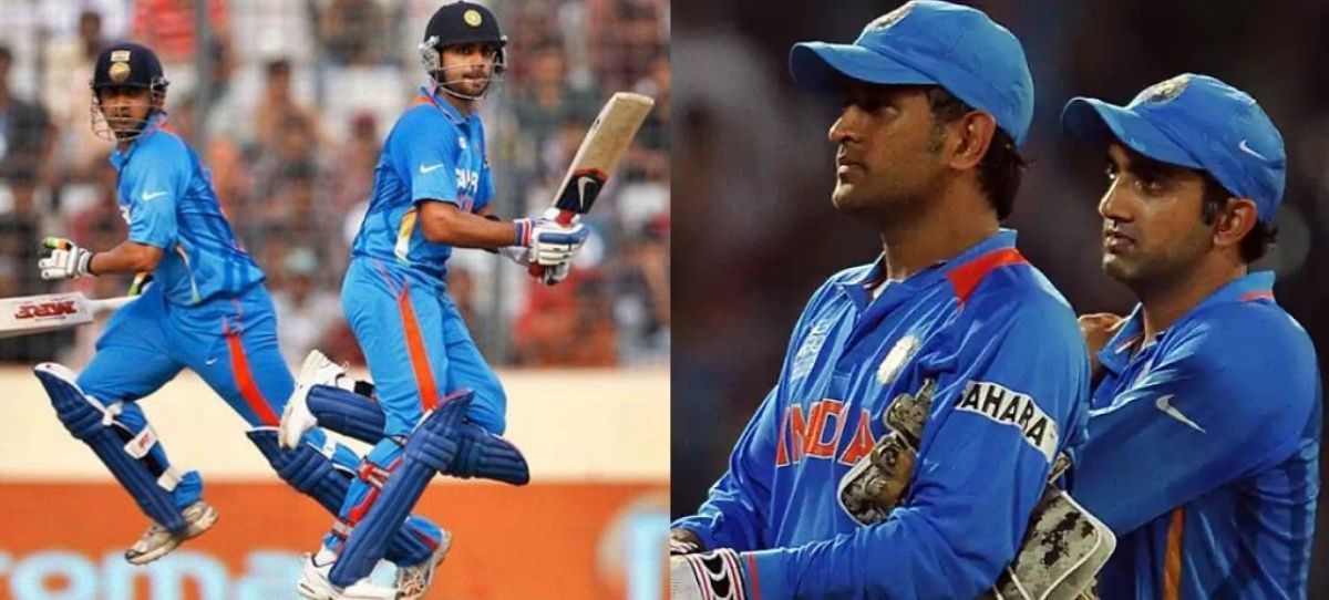 Gautam Gambhir, Virat Kohli, MS Dhoni