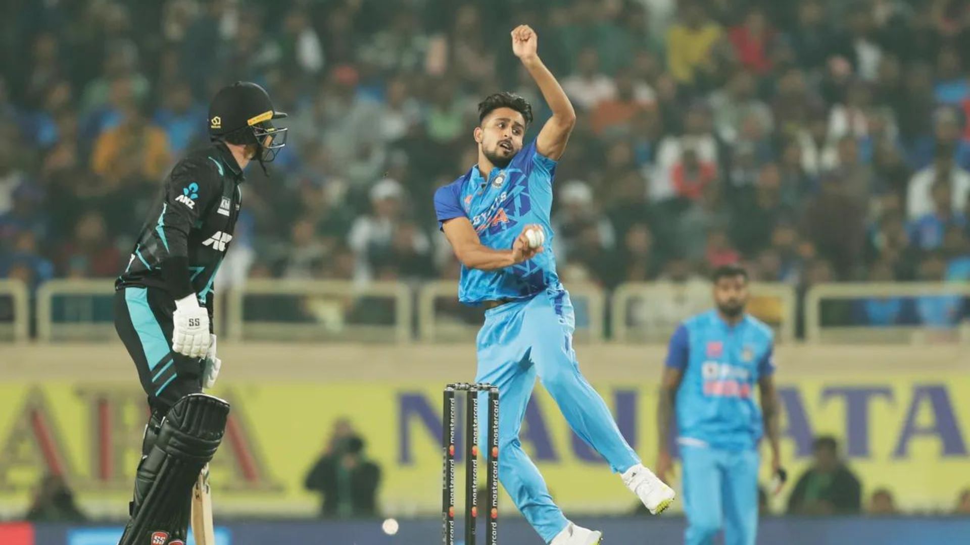Umran Malik had a forgettable outing in Ranchi. (P.C.:BCCi)
