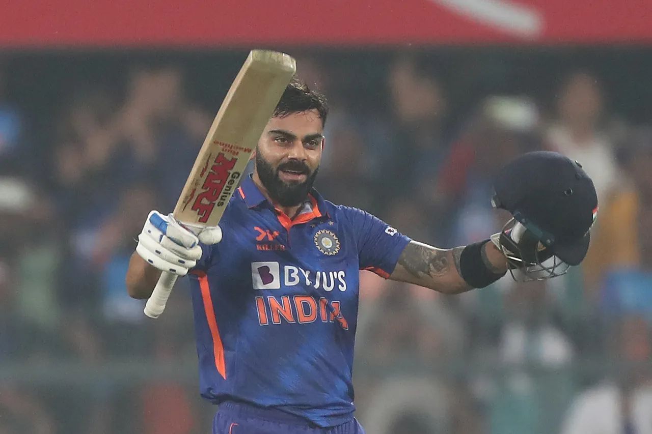 Virat Kohli scored his first ODI ton of 2023 in Assam (Image: BCCI)