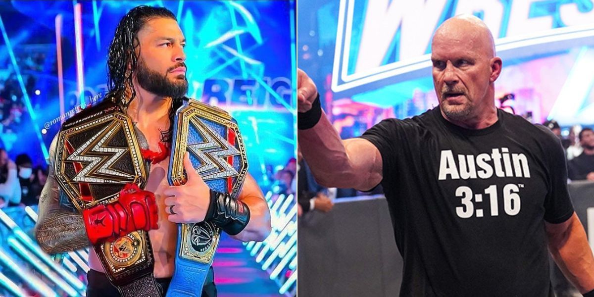 Roman Reigns and WWE Legend Stone Cold Steve Austin