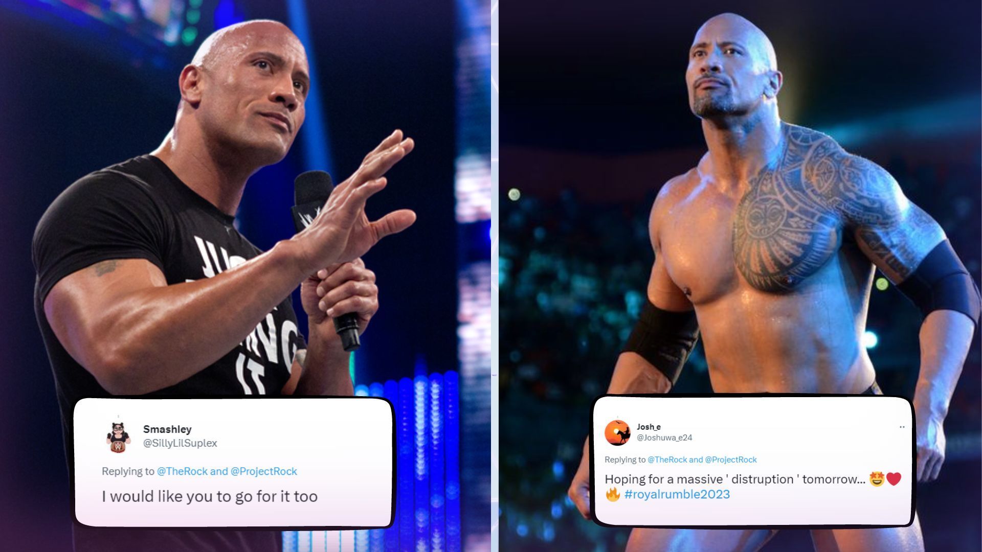 Fans are excited about The Rock potentially appearing at The Royal Rumble