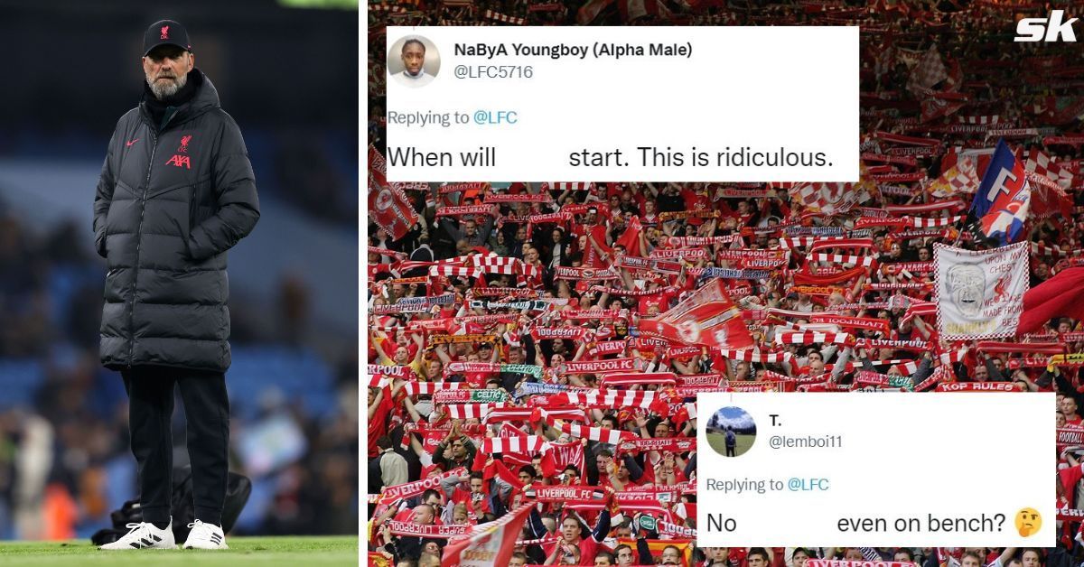 Liverpool fans not happy with lineup against Wolves