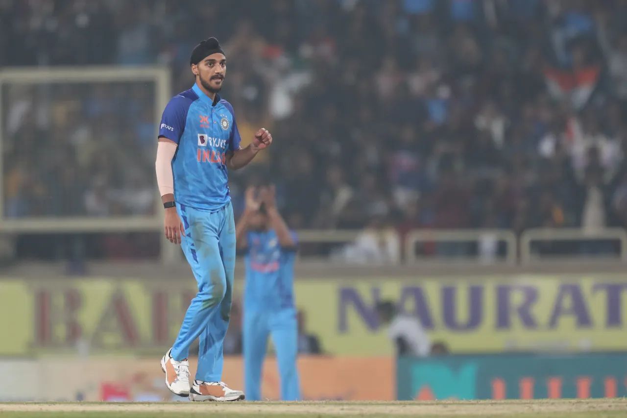 Arshdeep Singh was taken to the cleaners in the first T20I against New Zealand. (P/C: BCCI)