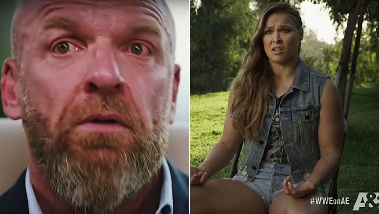 WWE Chief Creative Officer Triple H/Ronda Rousey
