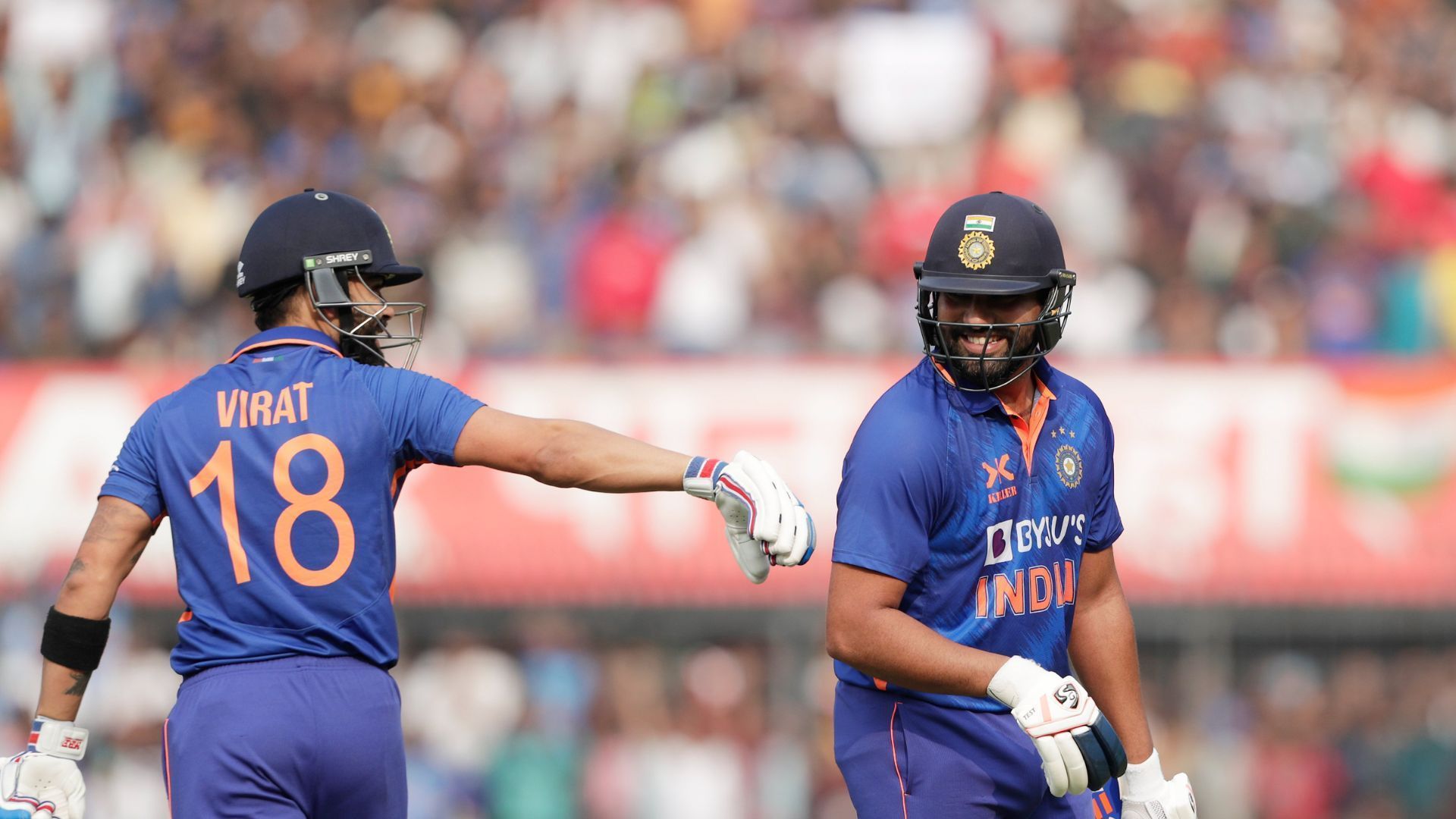 Virat Kohli (L) &amp; Rohit Sharma (P.C.:BCCI)