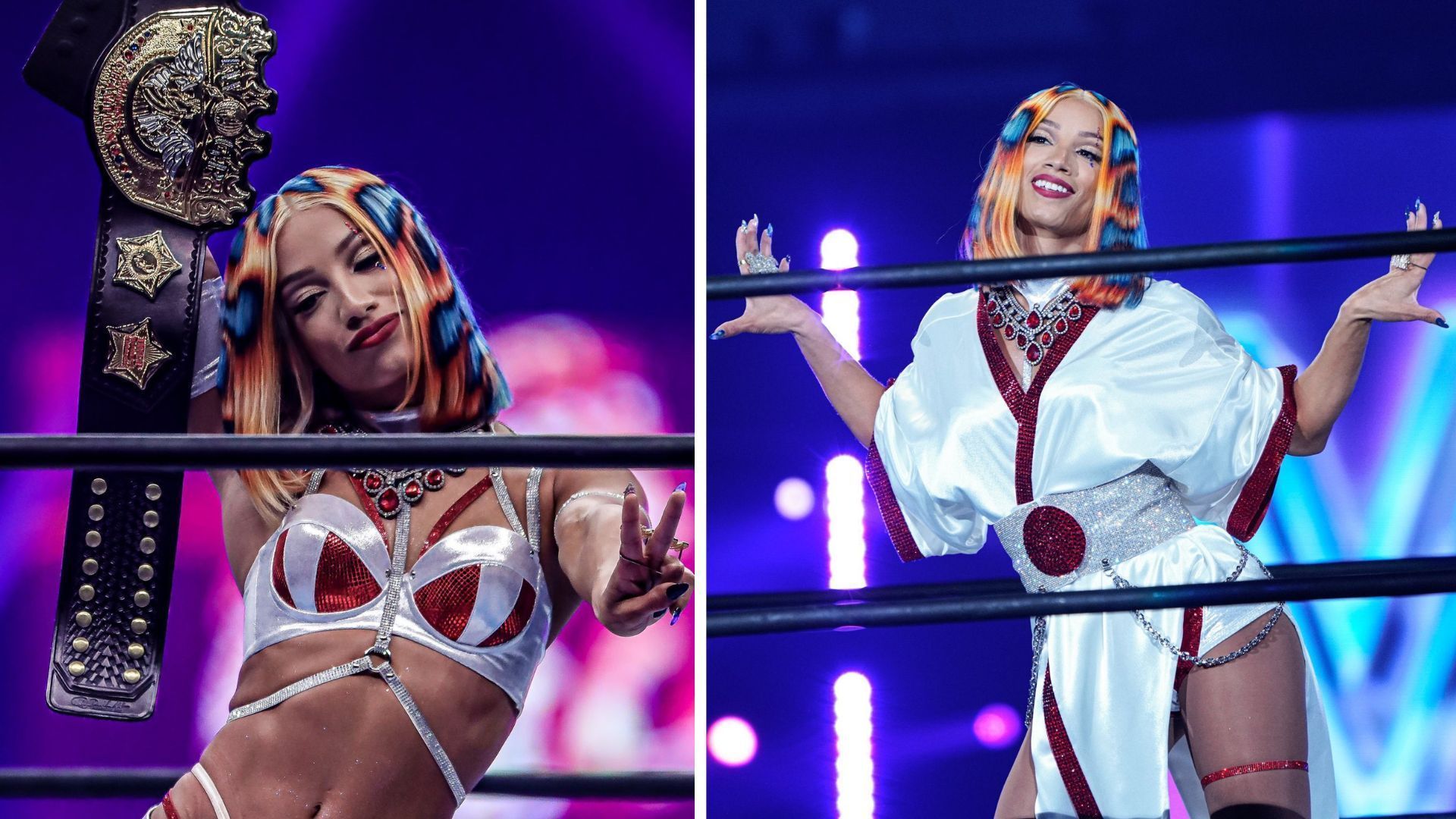 Mercedes Mon&eacute; made her NJPW debut at Wrestle Kingdom 17