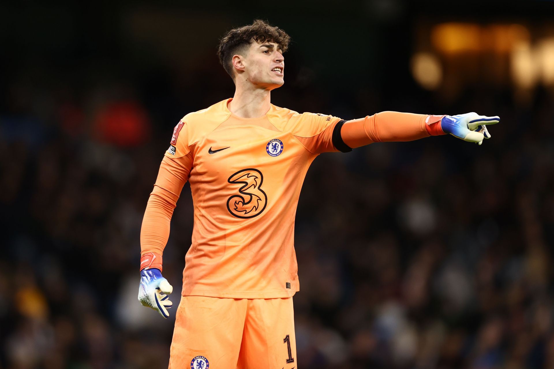 Kepa in action against Manchester City
