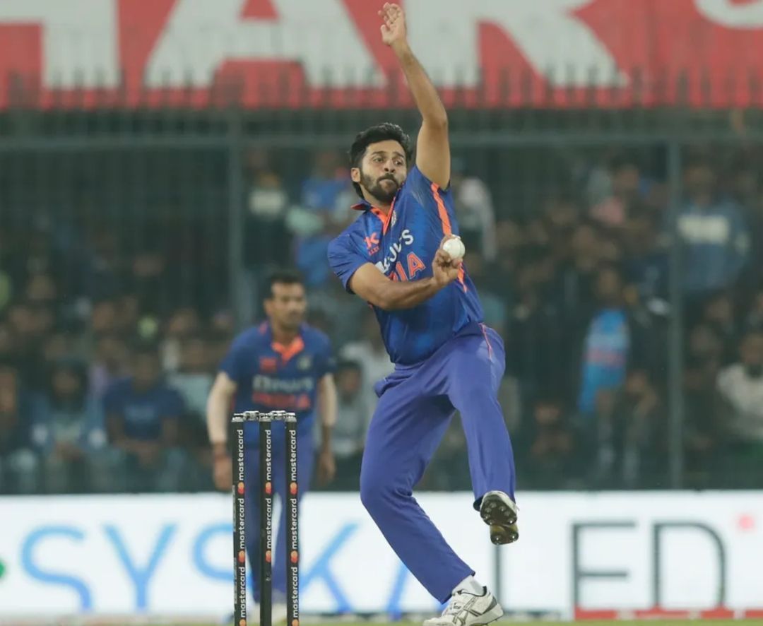 Shardul Thakur in action during the third ODI [Pic Credit&#039; BCCI]