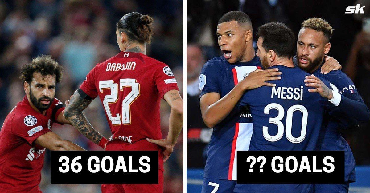 In picture: Liverpool (left) | Paris Saint-Germain (right)