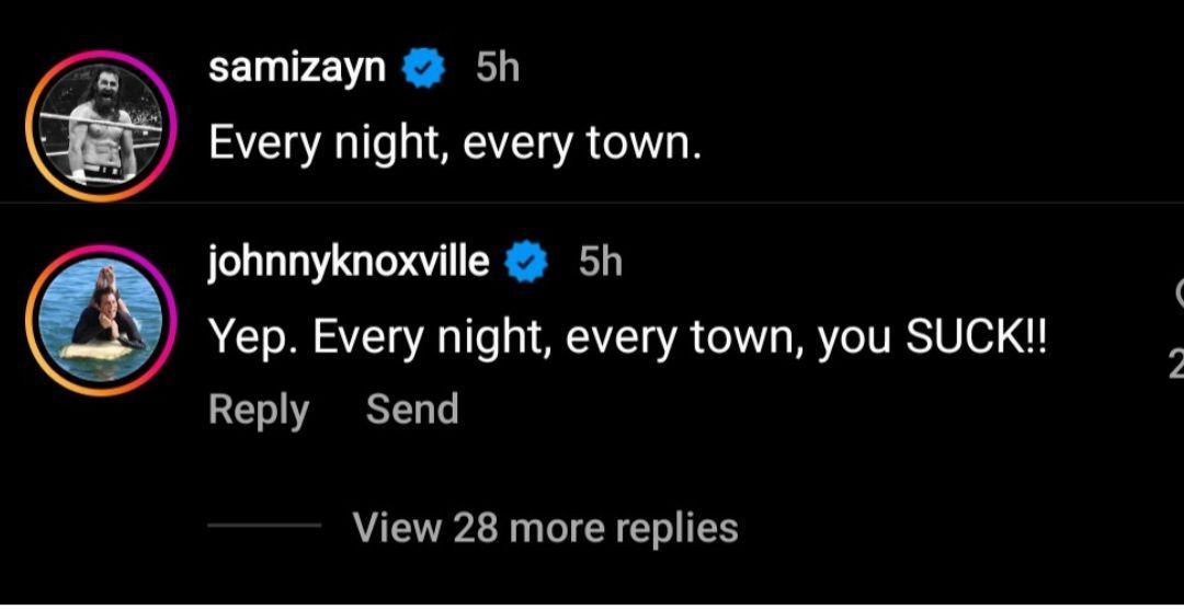 Screengrab of Knoxville&#039;s comment