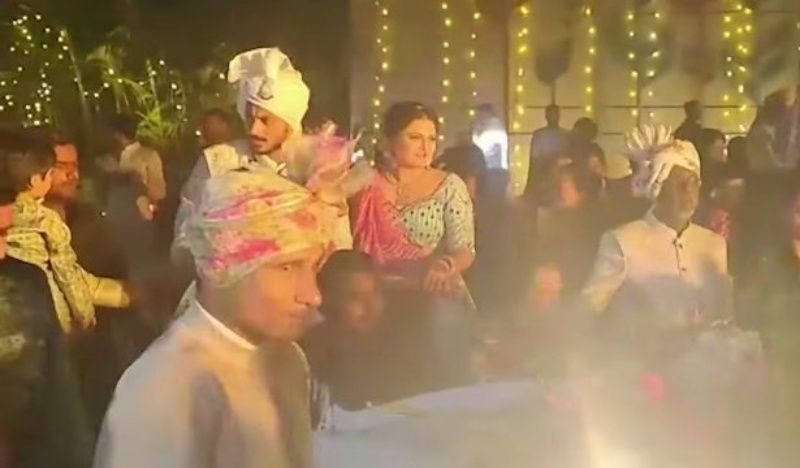 A picture from the cricketer’s wedding function.