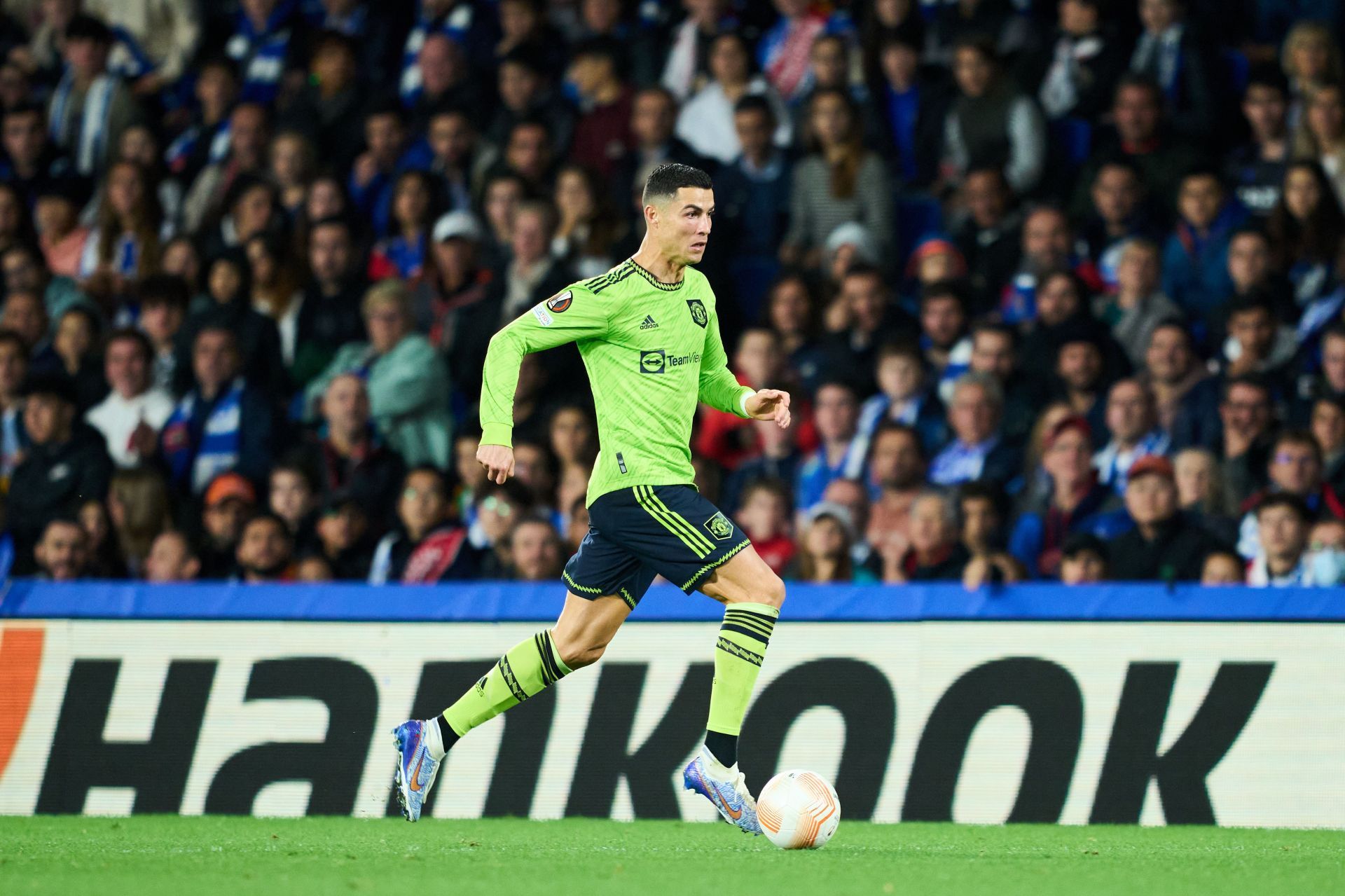 Real Sociedad v Manchester United: Group E - UEFA Europa League: Cristiano Ronaldo