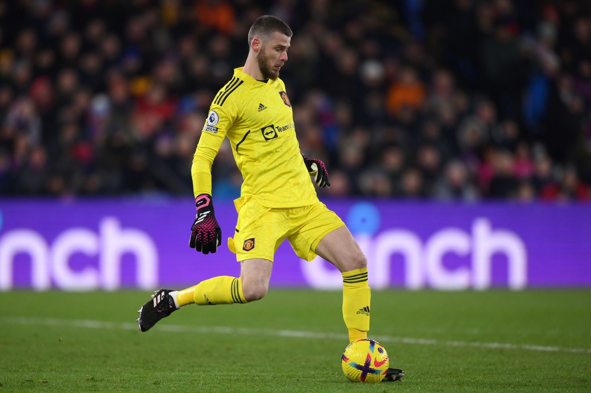 David de Gea in action against Crystal Palace