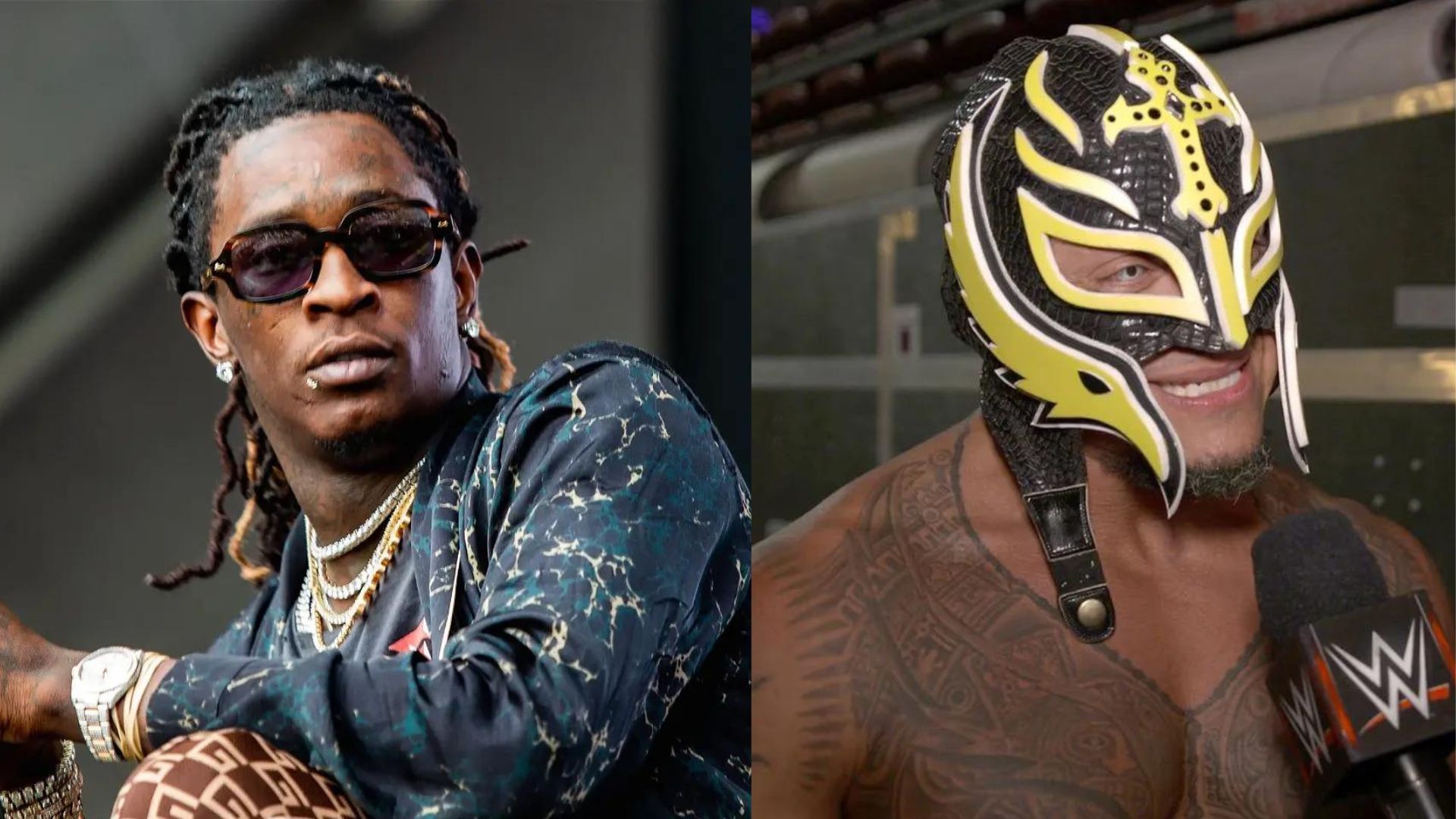 Rey Mysterio and rapper Young Thug appeared crossed paths together in 2017