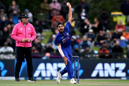 Team India’s left-arm pacer Arshdeep Singh. Pic: Getty Images