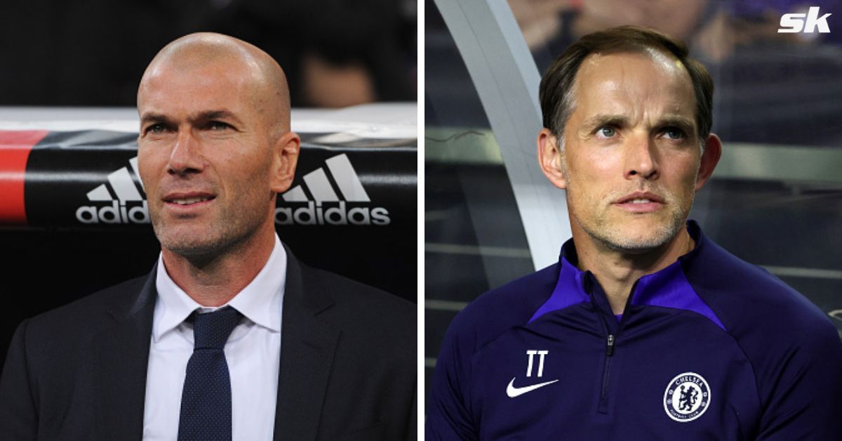 Zinedine Zidane (left) and Thomas Tuchel (right)