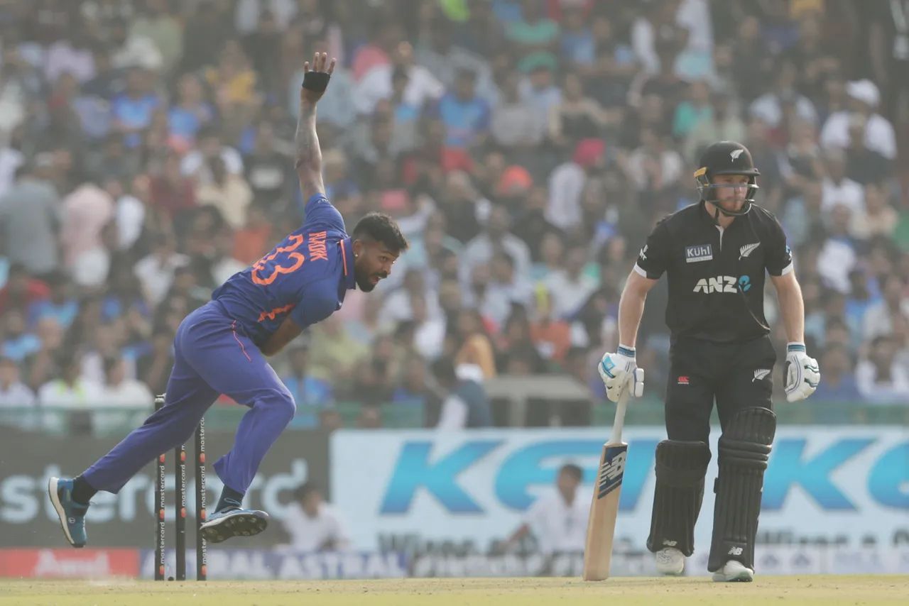 Hardik Pandya was extremely expensive in the first ODI against New Zealand. [P/C: BCCI]