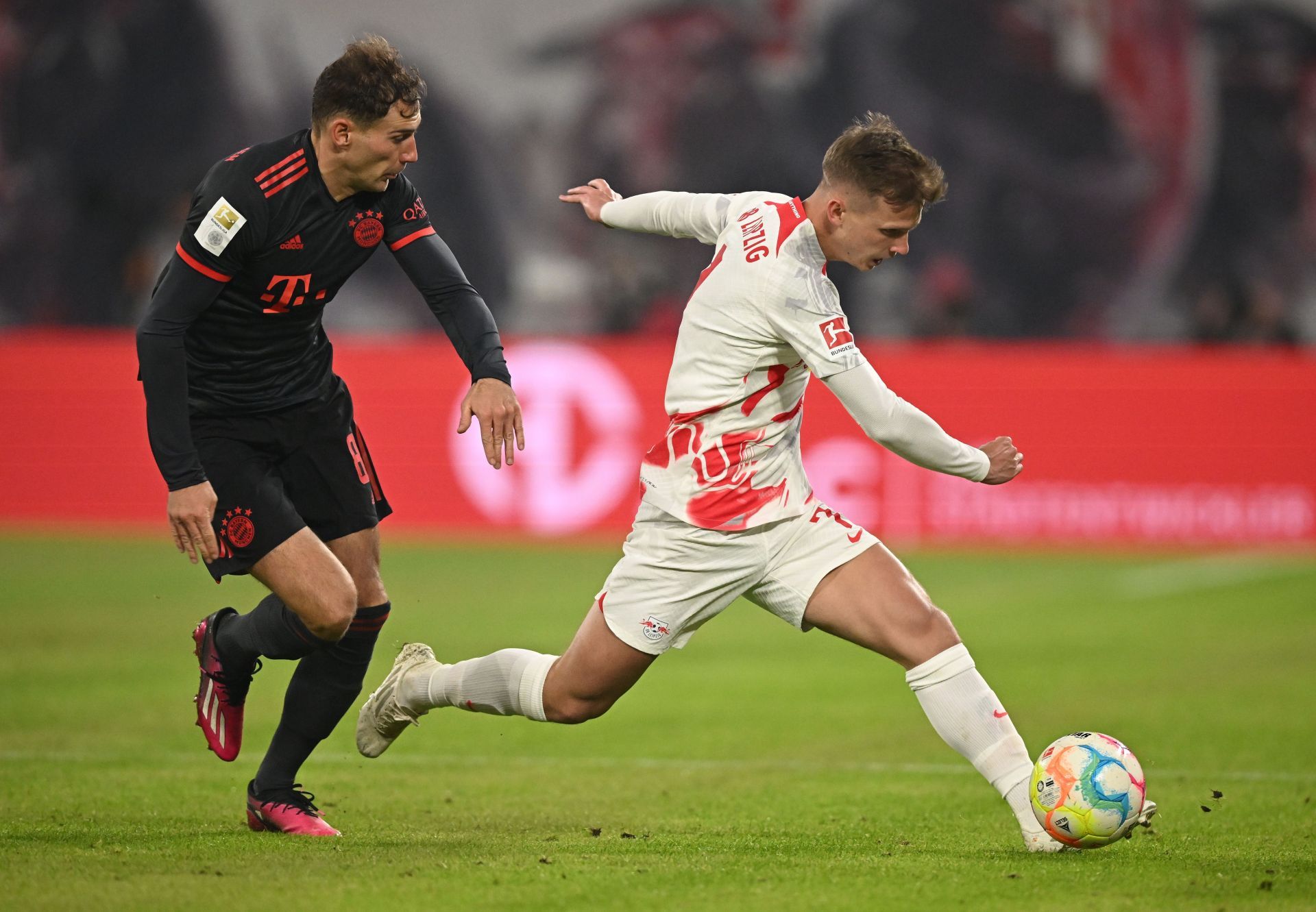 Dani Olmo (right) is wanted in the Premier League.