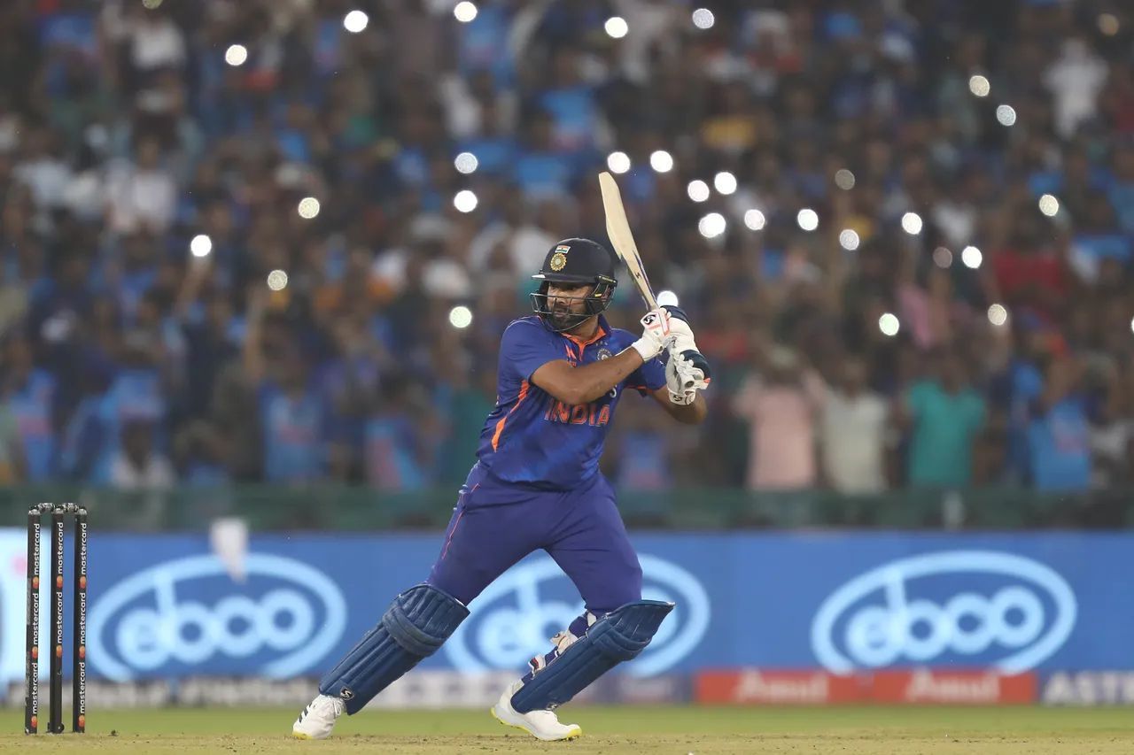 Rohit Sharma struck seven fours and two sixes during his innings. [P/C: BCCI]