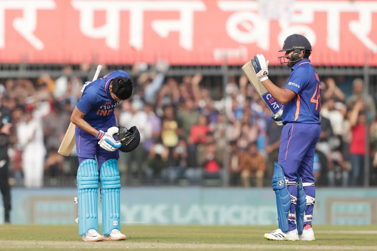 Rohit Sharma and Shubman Gill had a fantastic partnership today (Image: BCCI)