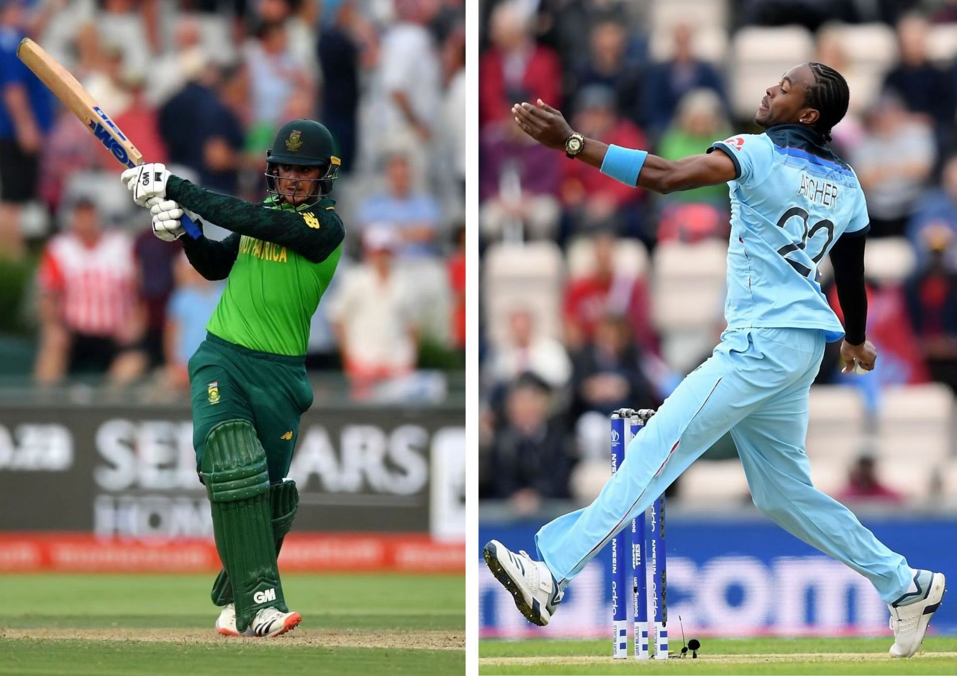 The hard-hitting Quinton de Kock against the fiery Jofra Archer - ought to be a thrill when South Africa and England lock horns!