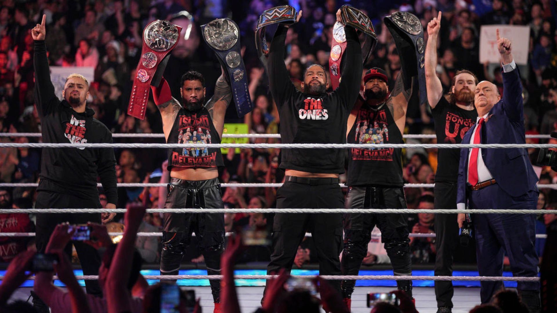 The Bloodline currently holds 4 major championships in WWE!