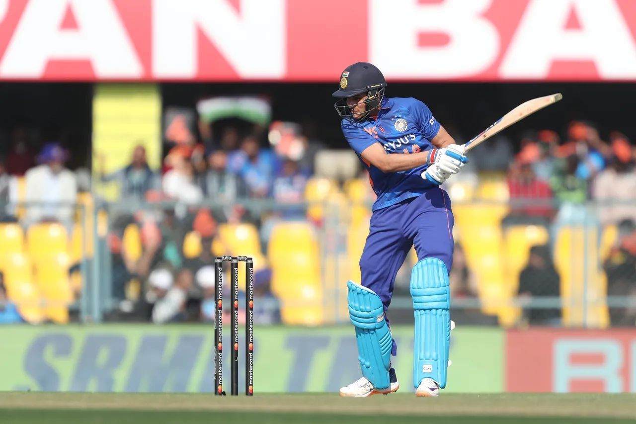 Shubman Gill played a few sumptuous shots during his innings. [P/C: BCCI]