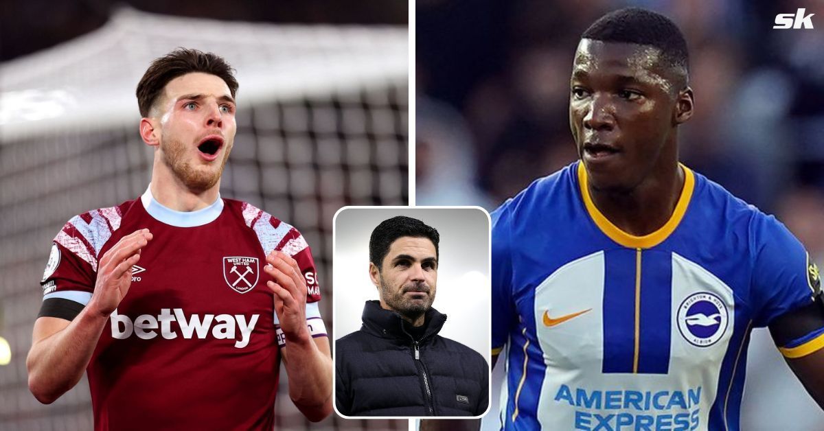 Arsenal are interested in both Moises Caicedo and Declan Rice